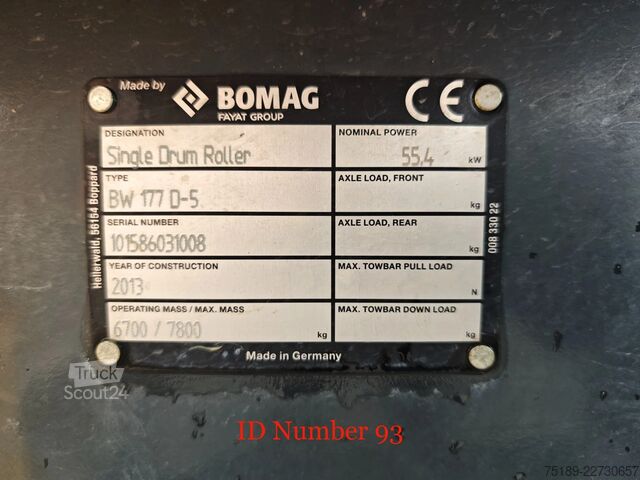 Rodillo neumático Bomag BW 177 D-5