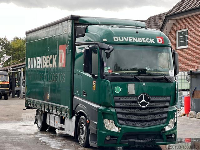 Flatbed truck with tarp MERCEDES-BENZ Actros 1842 EU6Voll-Luft Retarder Jumbo