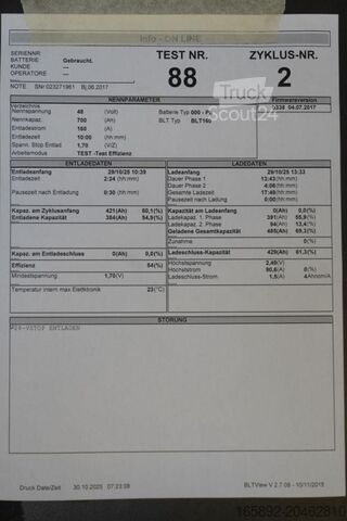 Forklift aküsü GRUMA 48 Volt 5 PzS 700 Ah
