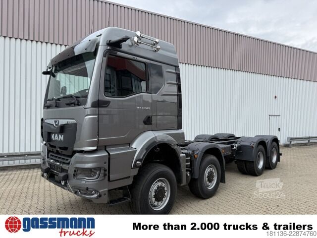 Φορτηγό γερανός roll-off MAN TGS 41.520 8x8 BB CH, Hohe Bauart, 6-Sitzer,
