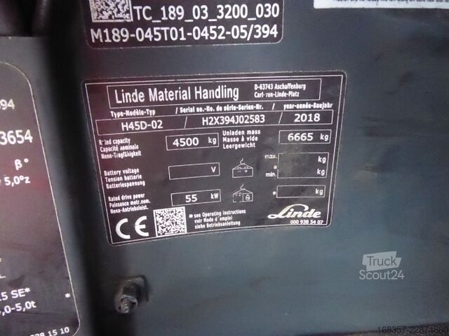 Frontstapler Linde H45D-02