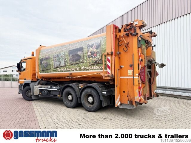 Garbage truck Mercedes-Benz Actros 2641/48 L 6x4, Seilabroller, Haller Lotos,