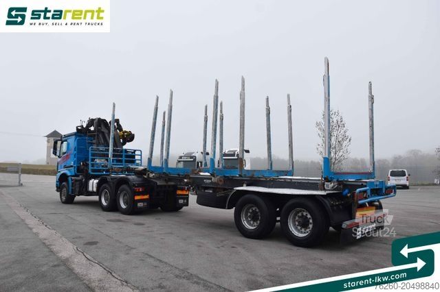 Camion forestier MERCEDES-BENZ Arocs 3653 6x6 Penz Holzkran + Ressenig Holzrung