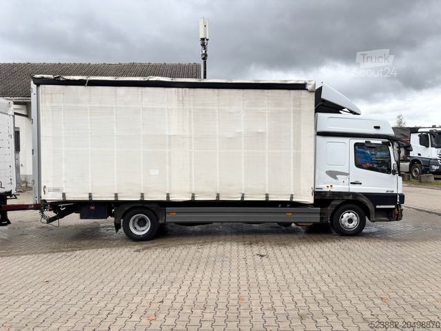 Transporter mit Pritsche & Plane MERCEDES-BENZ Atego 818L Schlafkabine*Euro 5*Edscha*Standhei.