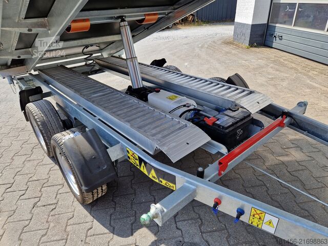 Prikolica za prodaju trailershop riesig Debon PW 3.6 mit Bordwandaufsatz elektro
