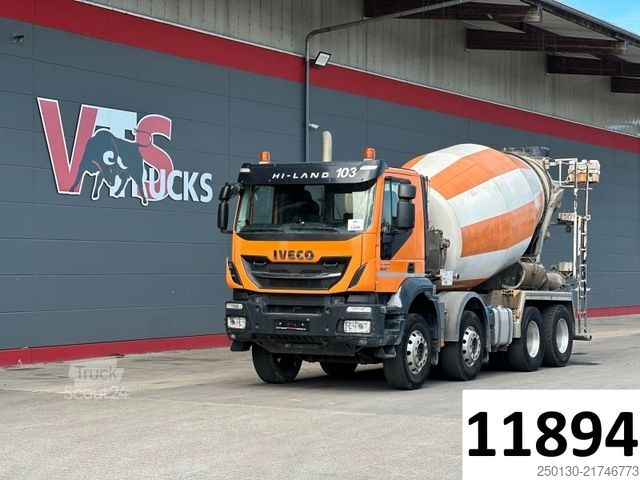 Autodomíchávač betonu IVECO Trakker 400 8x4 BB STETTER AM9 Betonmischer 9m³