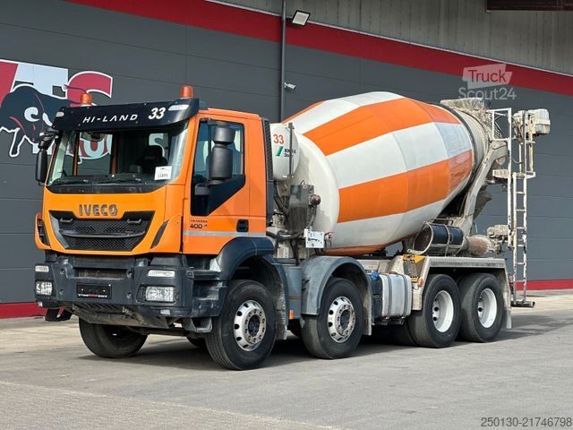 Autodomíchávač betonu IVECO AD 340 8x4 BB STETTER AM9 Betonmischer 9m³