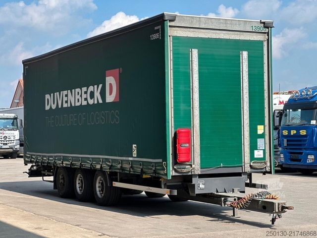 Avoin perävaunu pressulla H&W HWZPS24 TRIDEM Curtainsider AH MEGA 70m³