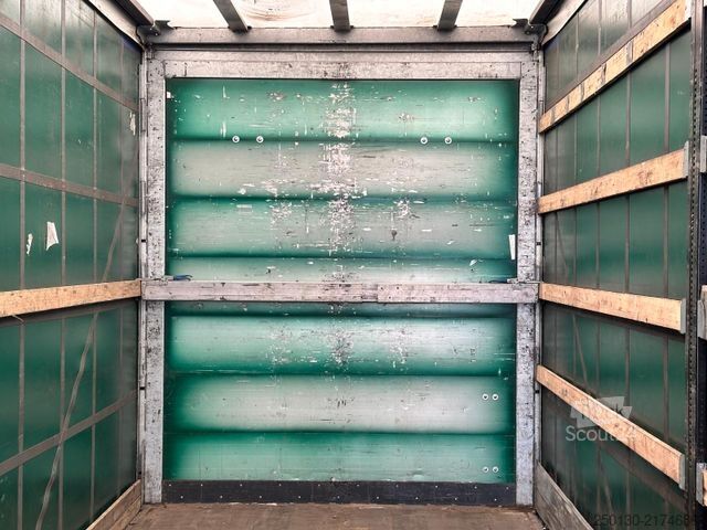 Avoin perävaunu pressulla H&W HWZPS24 TRIDEM Curtainsider AH MEGA 70m³