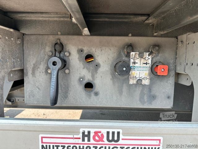 Avoin perävaunu pressulla H&W HWZPS24 TRIDEM Curtainsider AH MEGA 70m³