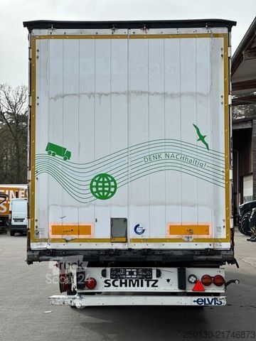 Åben sættevogn med presenning SCHMITZ CARGOBULL SCS 24L Plane&Spriegel *verunfallt*