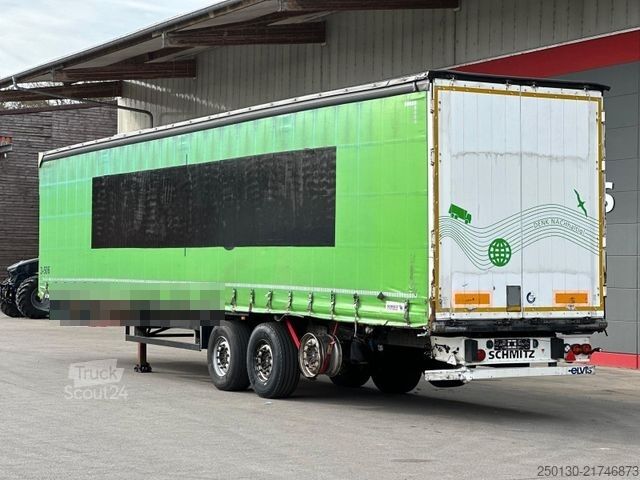 Åben sættevogn med presenning SCHMITZ CARGOBULL SCS 24L Plane&Spriegel *verunfallt*