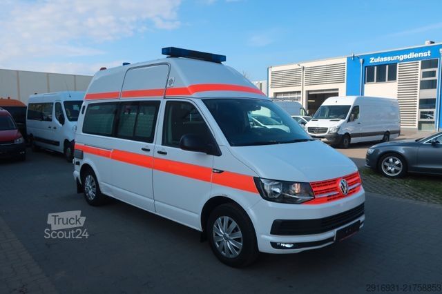 Brannbil VOLKSWAGEN T6 KTW Hochdach lang 1. Hand/ SHZ / Fzg. Nr:A65