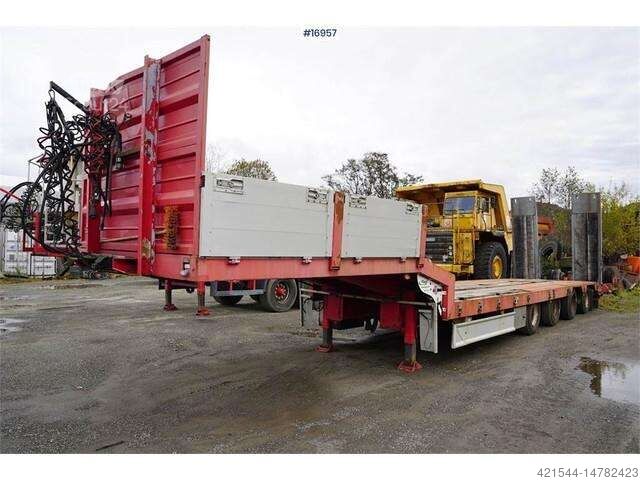 Other Damm 4 axle machine trailer with ramps and manual
