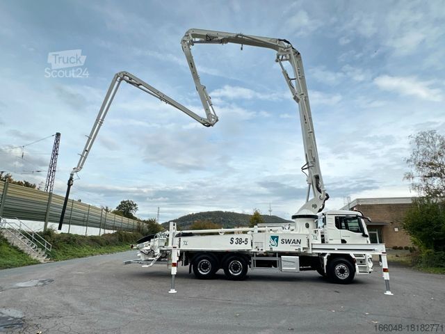 Betonblander lastbil MAN TGS 26.510 6x4 SWAN TSP 38-5 160RZ ( 38m )
