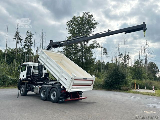 Altro MAN TGS 28.440 6x4-4/3-Seiten- Kipper / Hiab 138-3