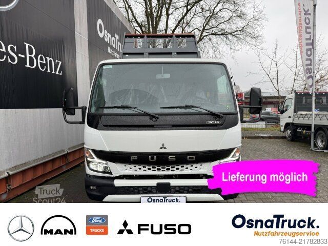 Tippbil skåpbil FUSO 3C15 AMT Hinterkipper+Box Automat.,Klima,AHK3,5t