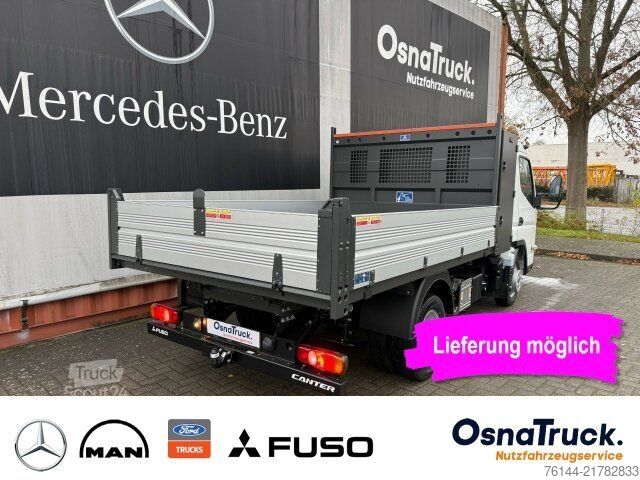 Tippbil skåpbil FUSO 3C15 AMT Hinterkipper+Box Automat.,Klima,AHK3,5t