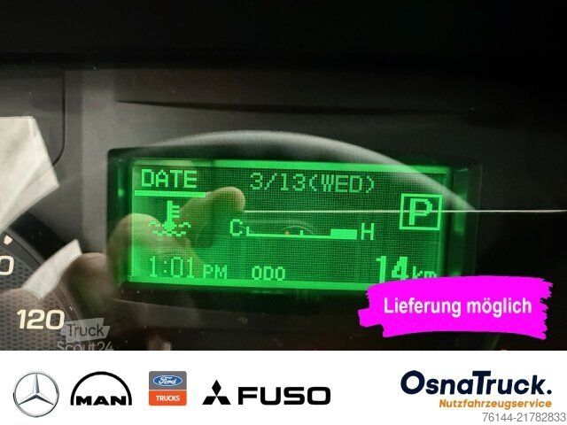 Tippbil skåpbil FUSO 3C15 AMT Hinterkipper+Box Automat.,Klima,AHK3,5t