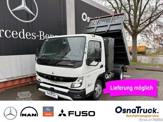 Kiepwagen bestelauto MITSUBISHI 3C15 AMT Hinterkipper+Box Automat.,Klima,AHK3,5t