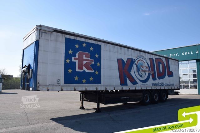 Semi-remorque bâchée SCHWARZMÜLLER Light Palettenkasten SAF Achsen TÜV 08/26