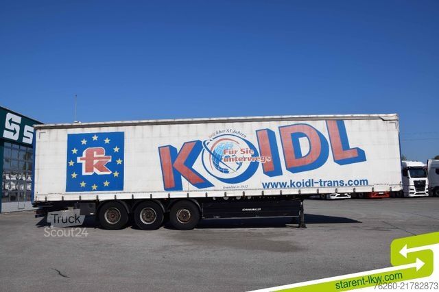 Semi-remorque bâchée SCHWARZMÜLLER Light Palettenkasten SAF Achsen TÜV 08/26