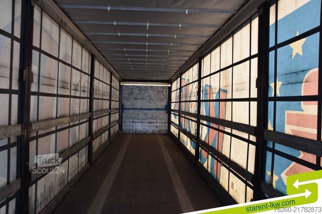 Semi-remorque bâchée SCHWARZMÜLLER Light Palettenkasten SAF Achsen TÜV 08/26