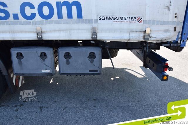 Semi-remorque bâchée SCHWARZMÜLLER Light Palettenkasten SAF Achsen TÜV 08/26