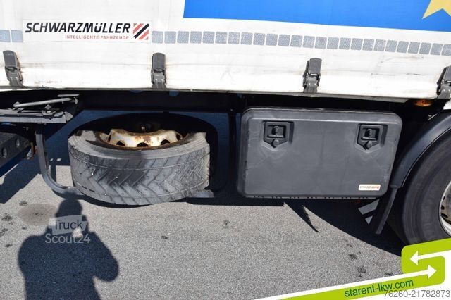Semi-remorque bâchée SCHWARZMÜLLER Light Palettenkasten SAF Achsen TÜV 08/26