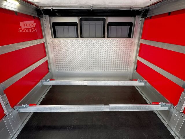 Brannbil — logistik kjøretøy for utstyr MAN TGM 18.320 4x4 Allrad GW-L Einzelbereif.