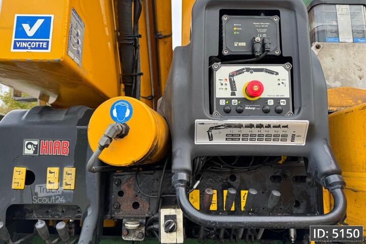 Kamion sa kranom DAF CF 85.410 SC, Euro 5, 8x2 / Hiab 422 EP5 + Radi...