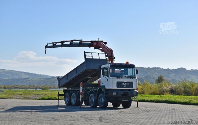 Macara montată pe camion MAN 41.460 * KRAN * 8x8 ! TOPZUSTAND