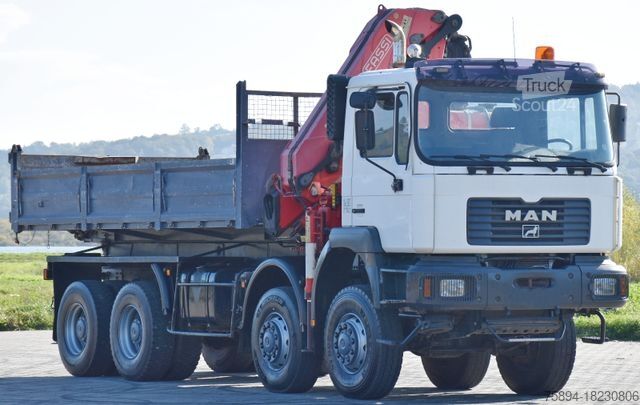 Macara montată pe camion MAN 41.460 * KRAN * 8x8 ! TOPZUSTAND