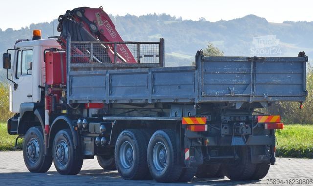 Macara montată pe camion MAN 41.460 * KRAN * 8x8 ! TOPZUSTAND