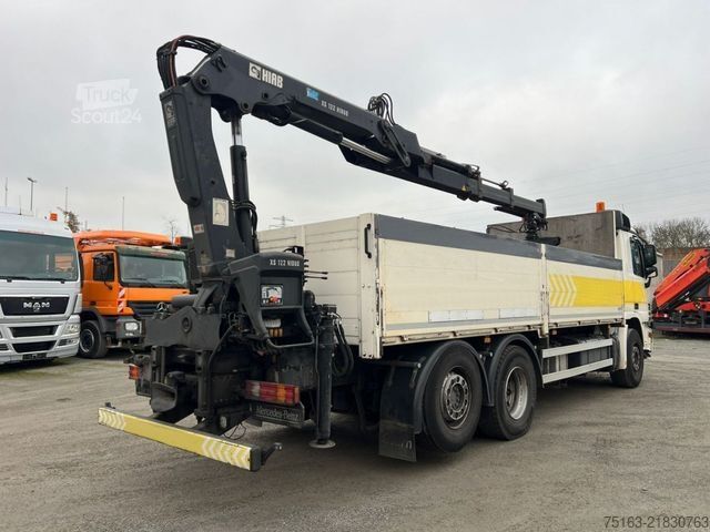Krautuvas sumontuotas ant sunkvežimio MERCEDES-BENZ Actros 2641 L 6x2 Pritsche Heckkran Funk