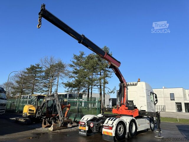 Autokrāna kravas automašīna Volvo FH 500 6X2 + CRANE PALFINGER PK16502 (2008) - E...