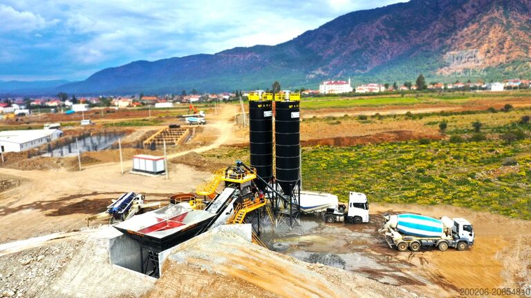 Mobil betongblandningsanläggning FABO mobile concrete mixing plants Turbomix100 mobile concrete mixing plant