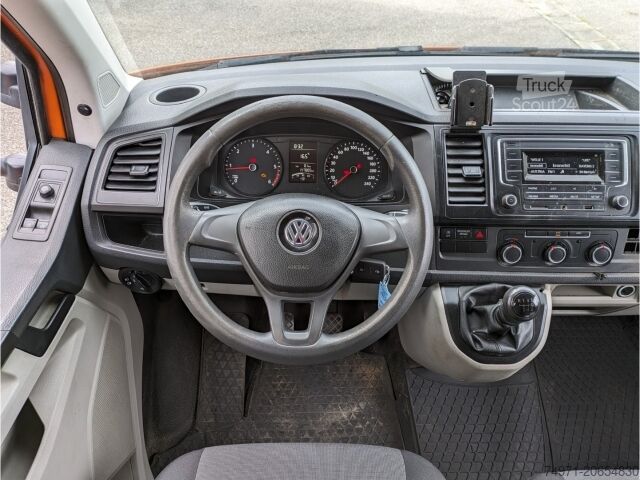 Lastbil med flak VW T6 Transporter Pritsche DoKa LR*AHK StndHzg 6Sit