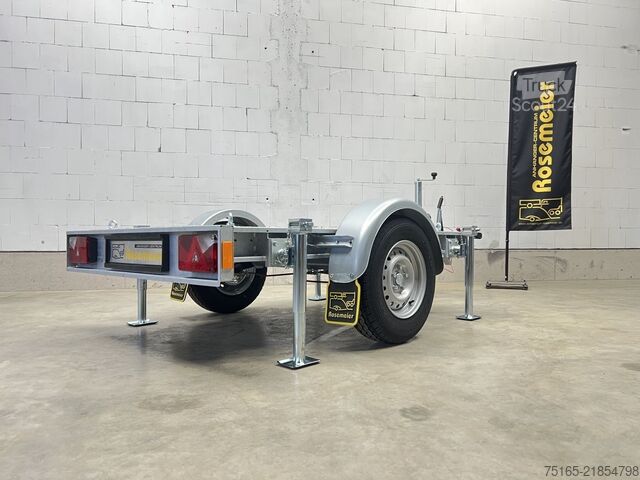 Remorcă platformă și transportor universal Vezeko Generator 1-Achser Maschinentransporter