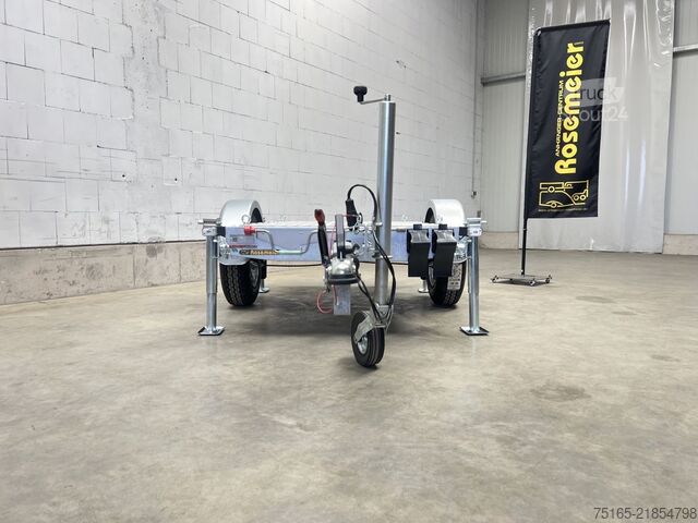 Remorcă platformă și transportor universal Vezeko Generator 1-Achser Maschinentransporter