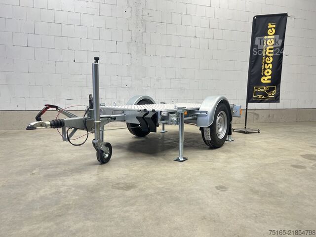 Remorcă platformă și transportor universal Vezeko Generator 1-Achser Maschinentransporter