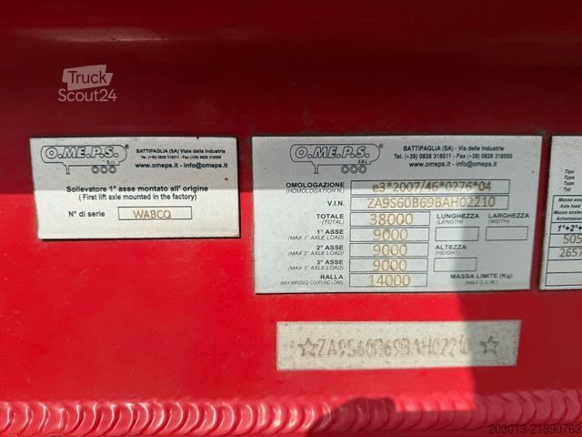 Semirreboque silo O.ME.P.S. o ADR 3 Achs 60.000 Liter