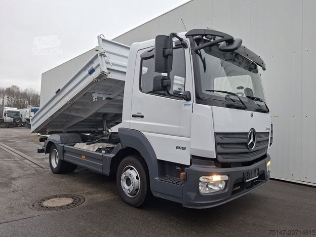 Driezijdige kipper bestelwagen MERCEDES-BENZ 818 K Atego Meiller AHK Klima Euro6E