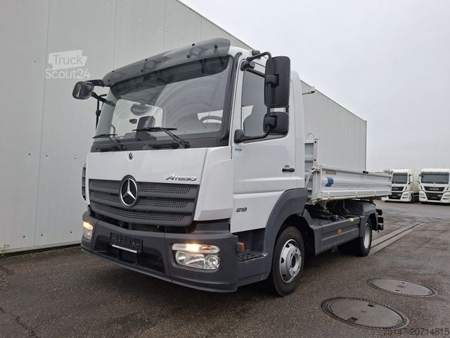 Driezijdige kipper bestelwagen MERCEDES-BENZ 818 K Atego Meiller AHK Klima Euro6E