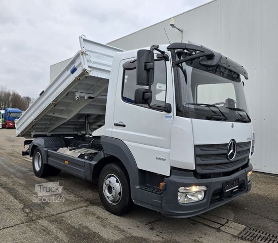Driezijdige kipper bestelwagen MERCEDES-BENZ 818 K Atego Meiller 2xAHK Klima Euro6E