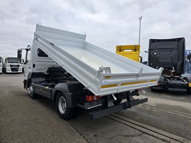 Driezijdige kipper bestelwagen MERCEDES-BENZ 818 K Atego Meiller 2xAHK Klima Euro6E