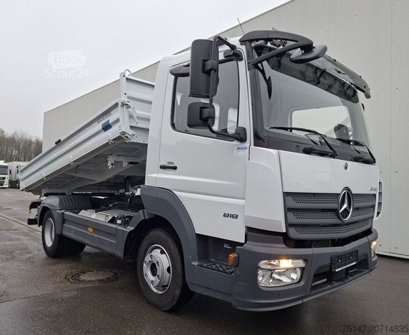 Driezijdige kipper bestelwagen MERCEDES-BENZ 818 K Atego Meiller AHK Klima Euro6E