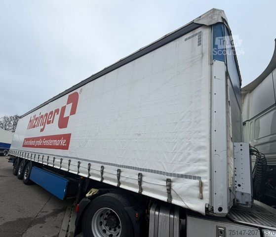 Auflieger mit Pritsche & Plane SCHMITZ CARGOBULL 3-Achs Auflieger Schiebeplane Edscha Joloda
