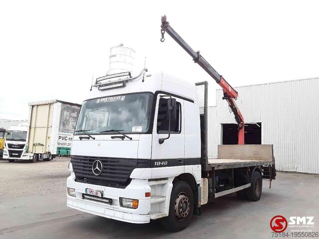 Plateforme de chargement ouverte Mercedes Actros 1840 Palfinger pk7501 remote