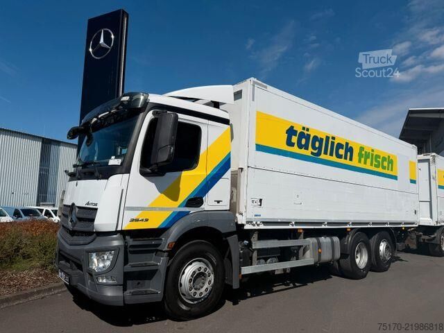 Mercedes-Benz Antos 2543 L parete laterale girevole, sponda idraulica BÄR 2.500 kg, gancio di traino Mercedes-Benz Antos 2543 L Schwenkwand LBW BÄR 2.500kg AHK